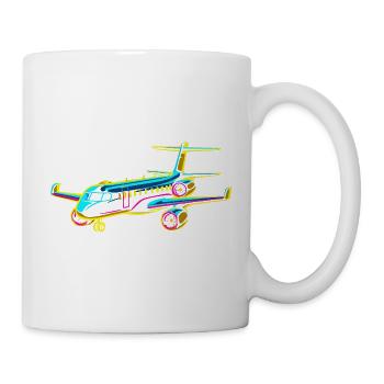 Airplane Comic Style - Mug - white - Right