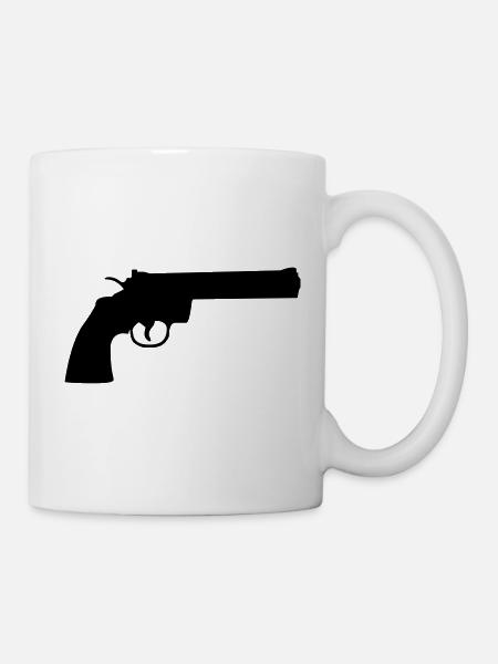 Waffe - Tasse - Weiß