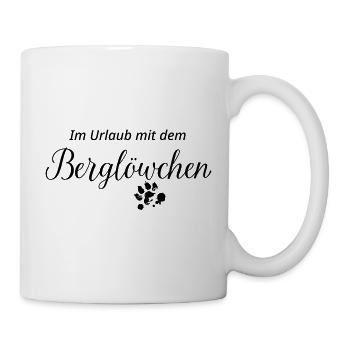  Löwchen: Im Urlaub mit dem Berglöwchen - Tasse - Weiß - Rechts