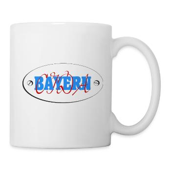Bayern, Bayern Oida, Bavaria, Bayernwappen - Tasse - Weiß - Rechts