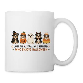 Halloween Aussie Shepherd Crew - Tasse - Weiß - Rechts
