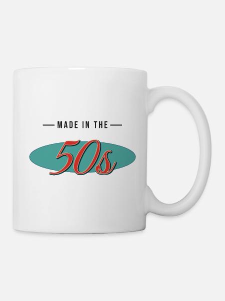 Made in the 50s – Classic Vintage Retro - Tasse - Weiß