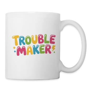 Troublemaker Frechdachs Rabauke Geschwister Kinder - Tasse - Weiß - Rechts