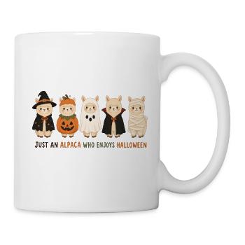 Alpaka-Halloween - Tasse - Weiß - Rechts