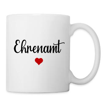 Ehrenamt Herz - Tasse - Weiß - Rechts