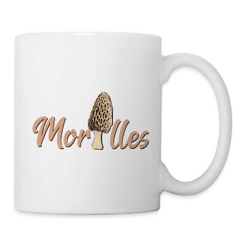 Morcheln - Tasse - Weiß - Rechts