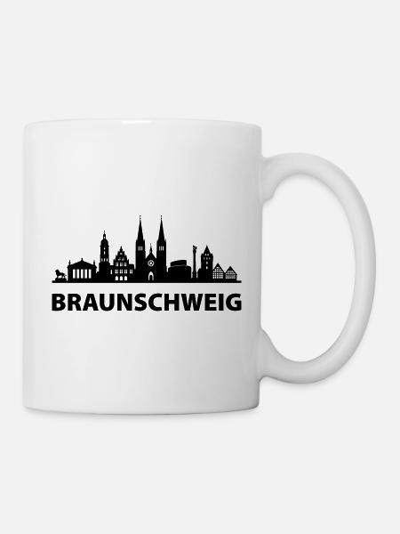 Braunschweig Skyline - Tasse - Weiß