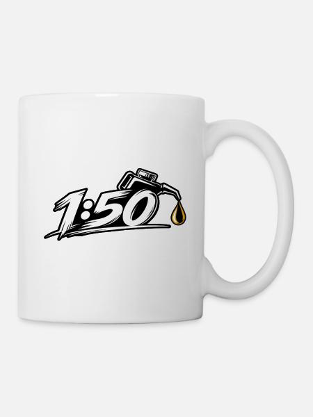 1:50 ein Verhälnis aus Leidenschaft - Tasse - Weiß