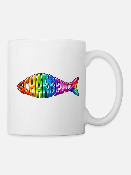 Scharbeutz Fisch Regenbogen - Tasse - Weiß