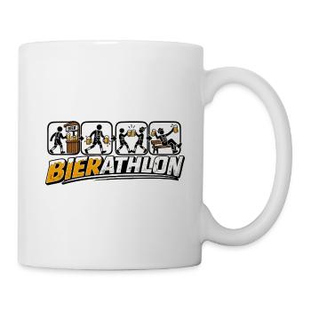 Bierathlon - Volksfest - Tasse - Weiß - Rechts