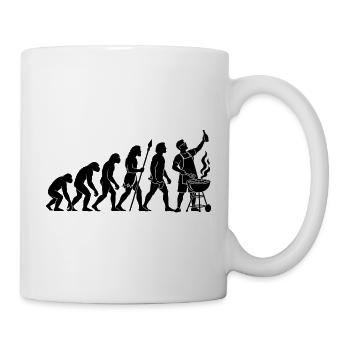 Nachtgrill Silhouette - Tasse - Weiß - Rechts