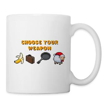 Wähle deine Waffe - Tasse - Weiß - Rechts