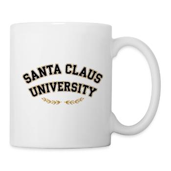 Santa Claus Universität Emblem - Tasse - Weiß - Rechts