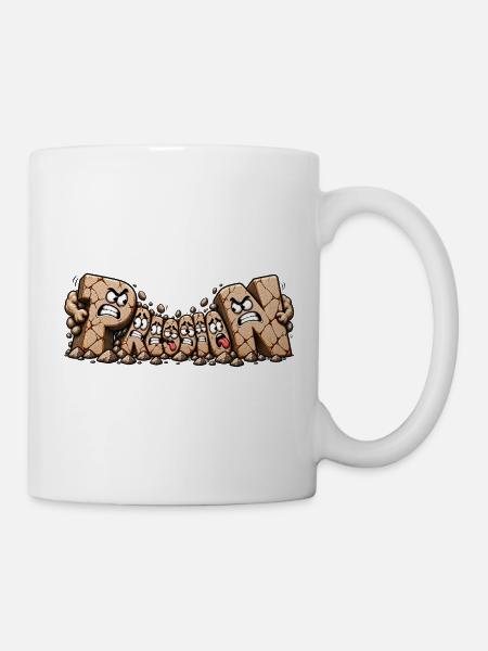 Schnapp. Lustige Buchstaben. - Tasse - Weiß