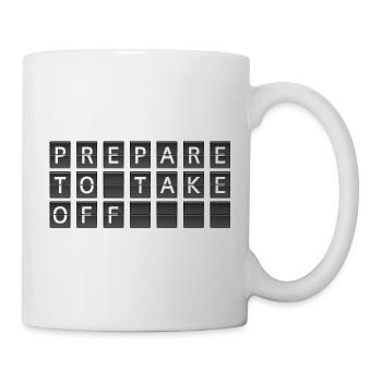 Bereit zum Abflug - Tasse - Weiß - Rechts