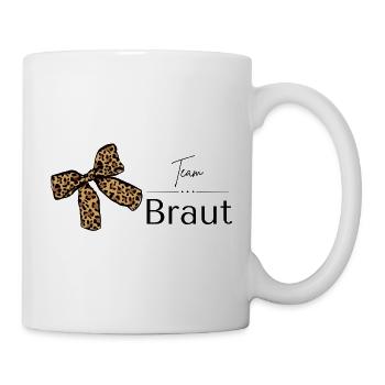 Team Braut T-Shirt, JGA Shirt, JGA Zubehör - Tasse - Weiß - Rechts