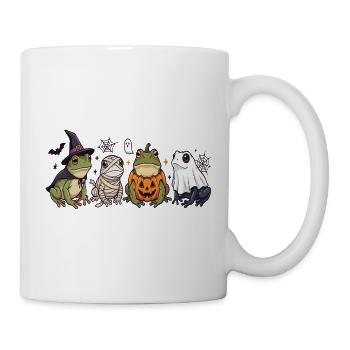 Unheimliche Frösche Geister-Halloween - Tasse - Weiß - Rechts