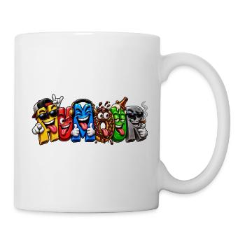 HUMOR – Völlig verrückte Briefe - Tasse - Weiß - Rechts