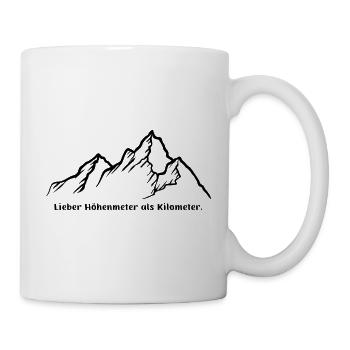 lieber höhenmeter als kilomenter - Tasse - Weiß - Rechts
