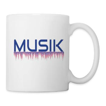 Musik Drip Neon Logo - Tasse - Weiß - Rechts