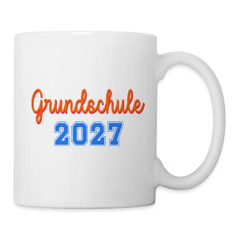 Einschulung Grundschule 2027 - Tasse - Weiß - Rechts