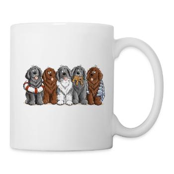 Neufundländer Wasserrettung Newfie Rescue Hunde - Tasse - Weiß - Rechts