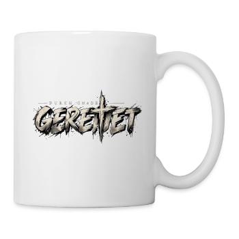 Durch Gnade gerettet Christliches Bibel Design - Tasse - Weiß - Rechts