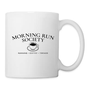Morning Run Society – Lauf- und Kaffeeclub - Tasse - Weiß - Rechts