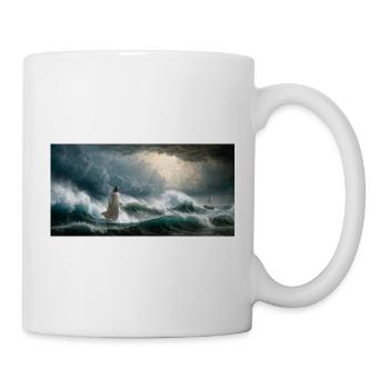 Jesus auf den Wellen - Tasse - Weiß - Rechts