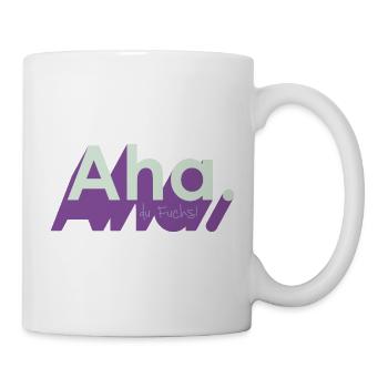 Ah du Fuchs – frecher Wortwitz - Tasse - Weiß - Rechts