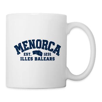 Menorca - Insel - Mittelmeer - Spanien - Balearen - Tasse - Weiß - Rechts
