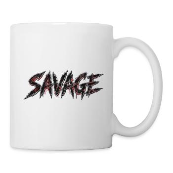 Wilde Glyphen - Tasse - Weiß - Rechts