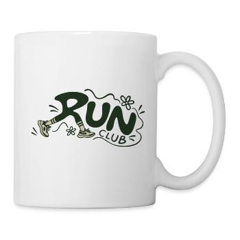 Run Club Retro Running - Tasse - Weiß - Rechts