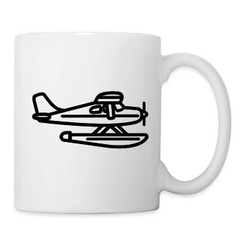 Wasserflugzeug - Tasse - Weiß - Rechts