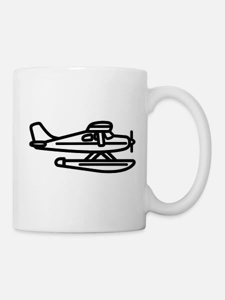 Wasserflugzeug - Tasse - Weiß