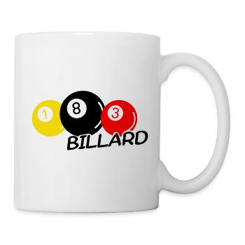 Billard - Tasse - Weiß - Rechts