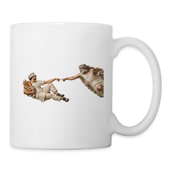 Die Erschaffung des Bäckers - Tasse - Weiß - Rechts