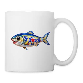 Portugiesische Sardine - Tasse - Weiß - Rechts