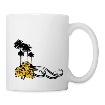 Flower - Palms - Mug - white - Right