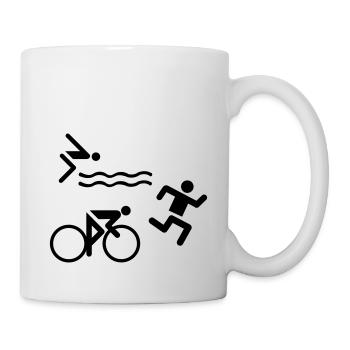 Triathlon - Tasse - Weiß - Rechts