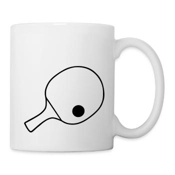 Raquettes de tennis de table, tennis de table - Mug blanc - blanc - Droite