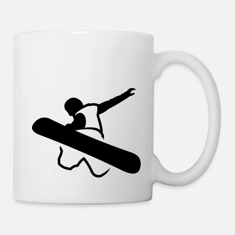 snowboarder_newstyle_v2 - Tasse - Weiß