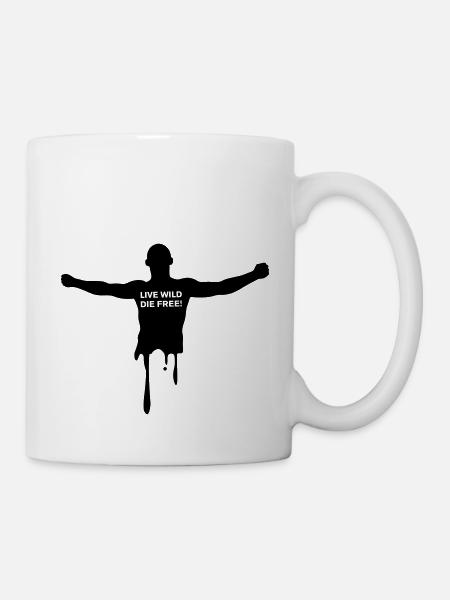 livewilddiefree - Mug blanc - blanc