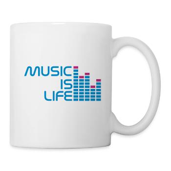 music is life equalizer r FR - Mug blanc - blanc - Droite