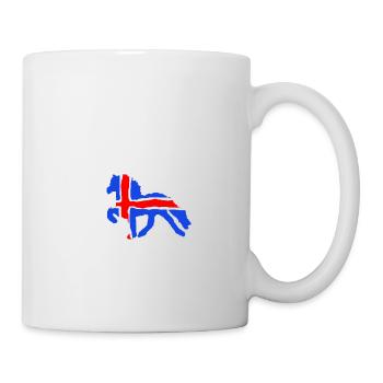 Isländer+Flagge - Tasse - Weiß - Rechts