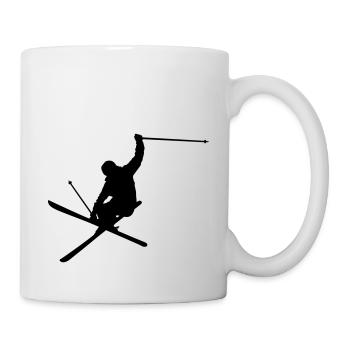 Skiing - Tasse - Weiß - Rechts