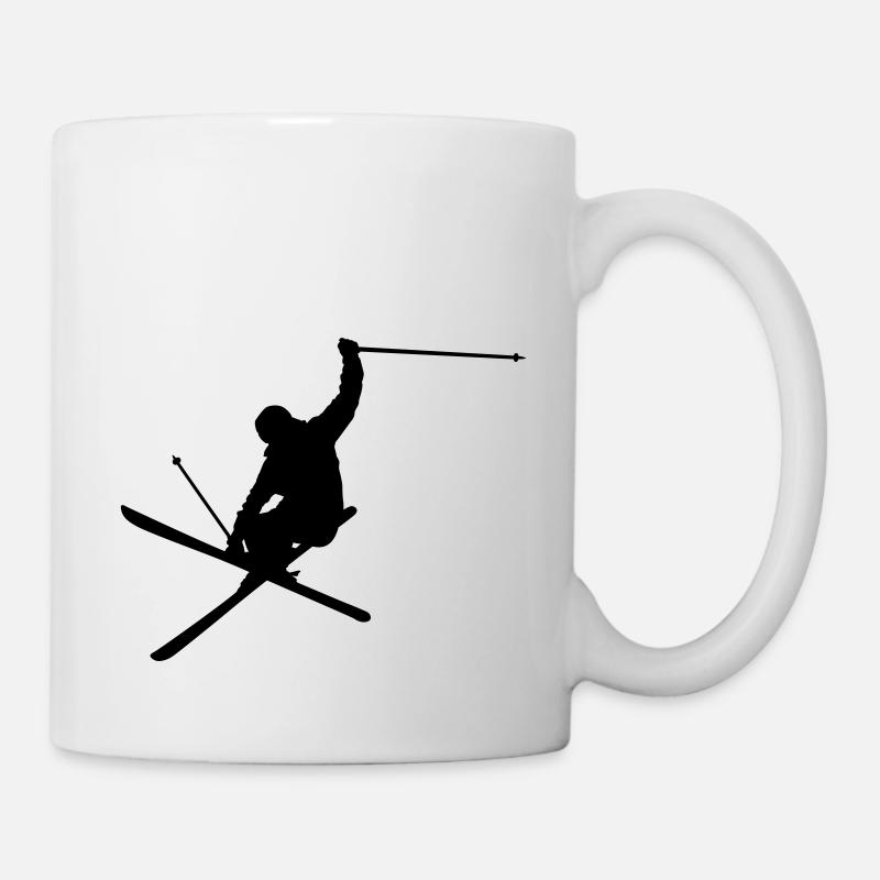 Skiing - Tasse - Weiß
