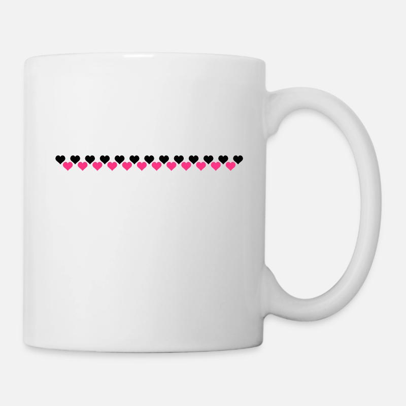 Coeur sur le cœur - Mug blanc - blanc