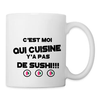 y'a pas de sushi 5 - Mug blanc - blanc - Droite