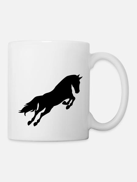 horse - Mug blanc - blanc